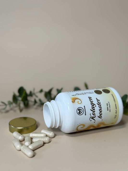 Kolagen booster embalaža - 60 kapsul s kolagenskimi peptidi za kožo in lase