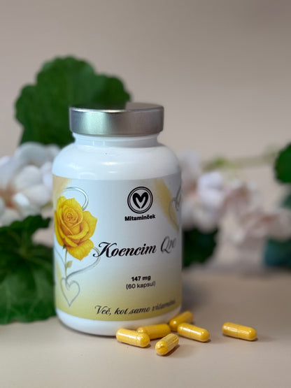 CoQ10 kapsule - najboljši koencim q10 prehransko dopolnilo 60 kapsul
