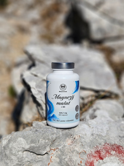 Magnezijev malat 90 kapsul - z B6 za energijo in mišice
