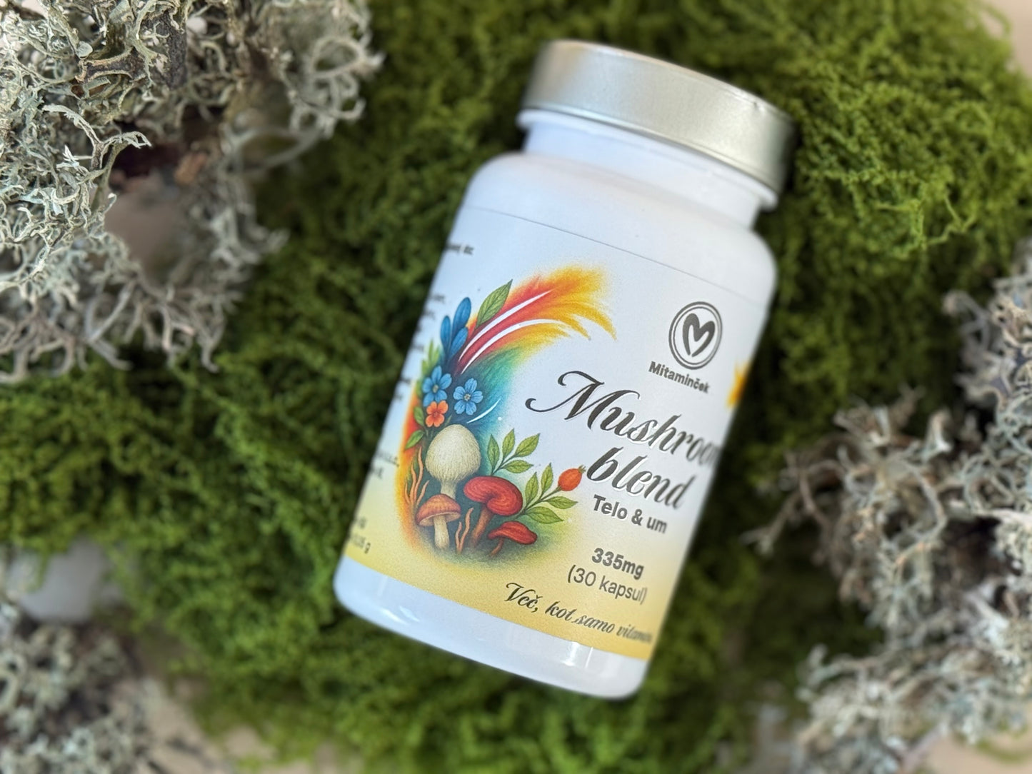 Mushroom blend 30 kapsul - prehransko dopolnilo s štirimi vrstami gob
