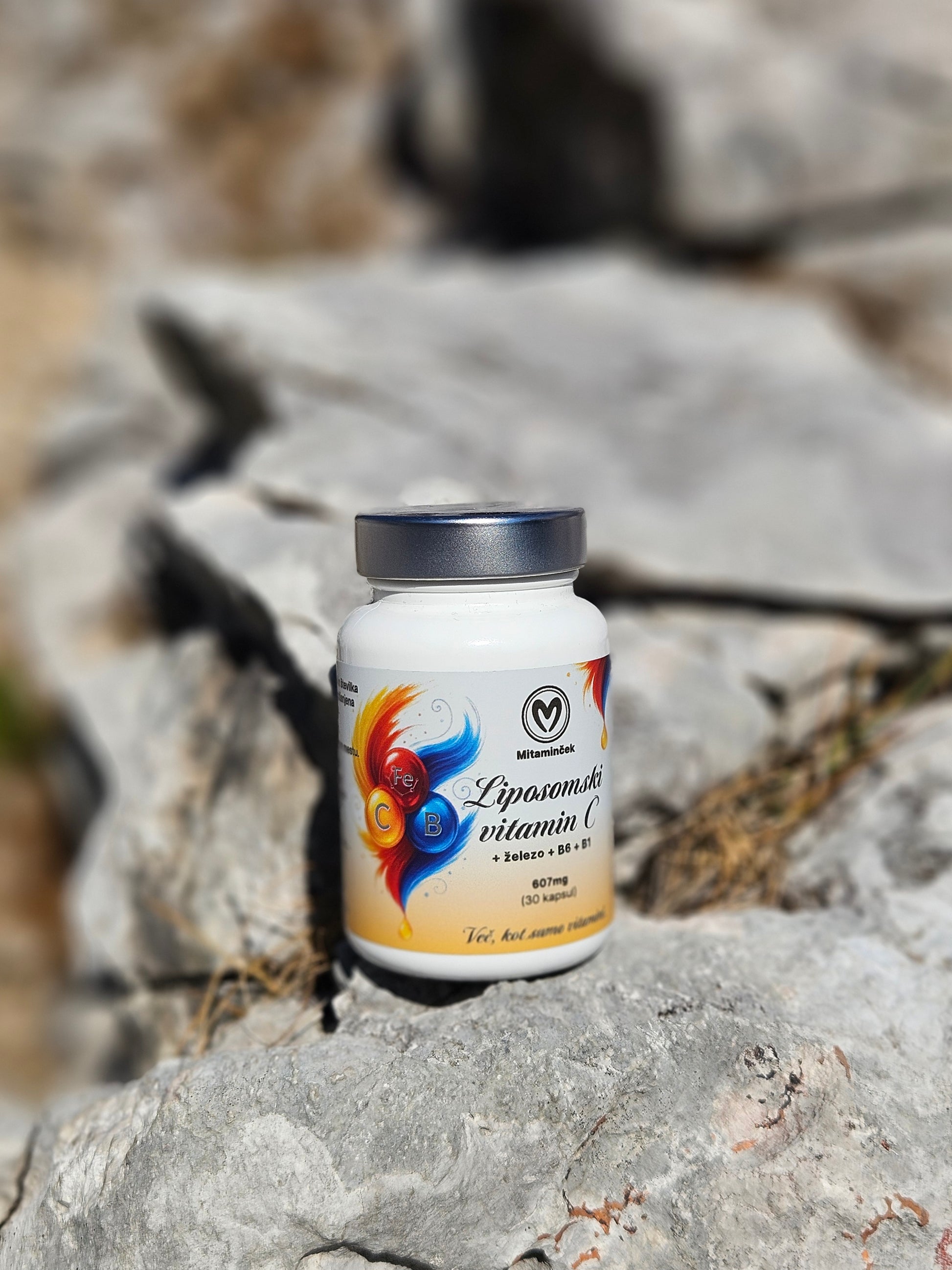 Liposomski vitamin C z železom in B-kompleksom - Mitaminček.si