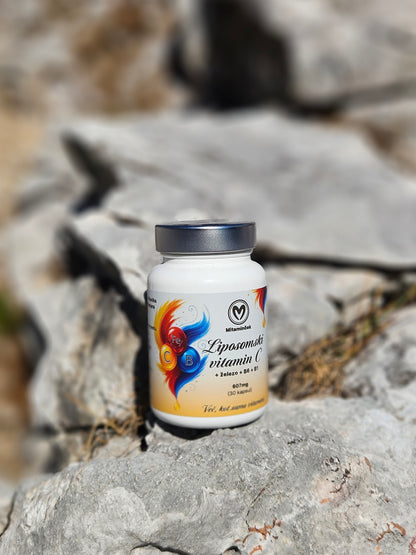 Liposomski vitamin C z železom in B-kompleksom - Mitaminček.si